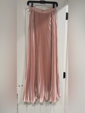 pink maxi skirt
